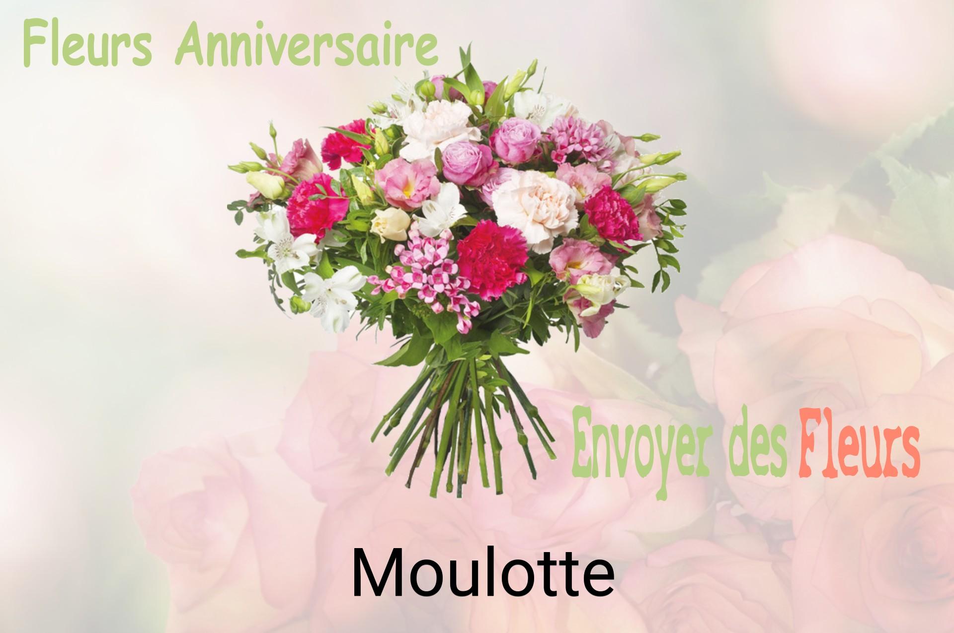 Bouquet de fleurs d’anniversaire livré à Moulotte