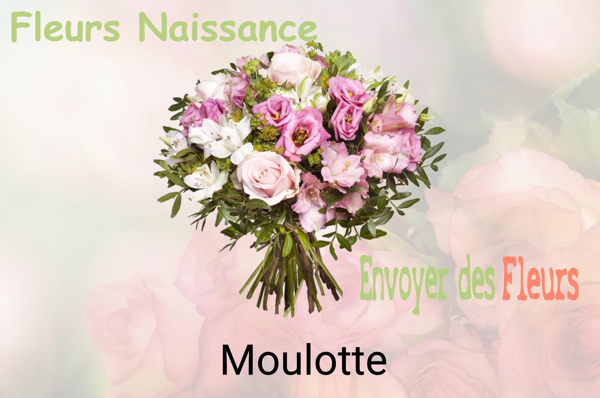 Bouquet de fleurs de naissance livré à Moulotte